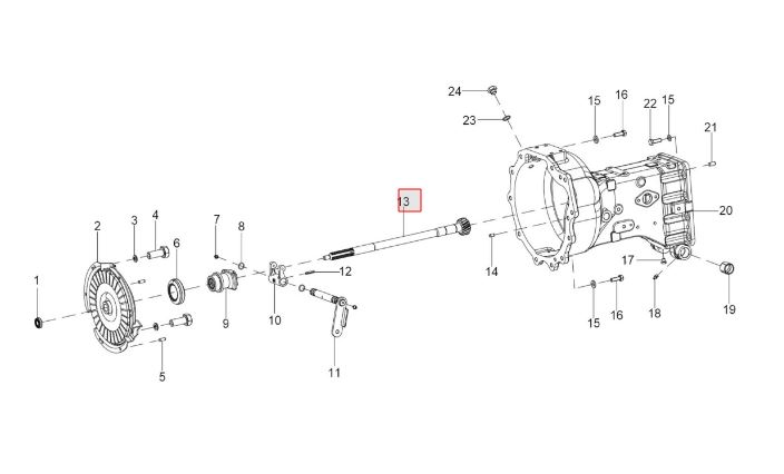 INPUT SHAFT Z-17, L-504 (FINISH)