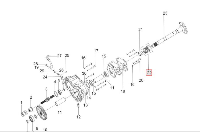 MECHANICAL FACE SEAL FOR REAR AXLE