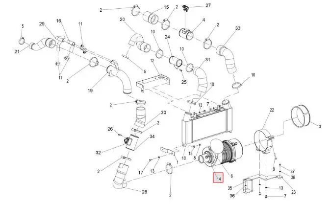 AIR CLEANER ASSY.DRY-TYPE (6")