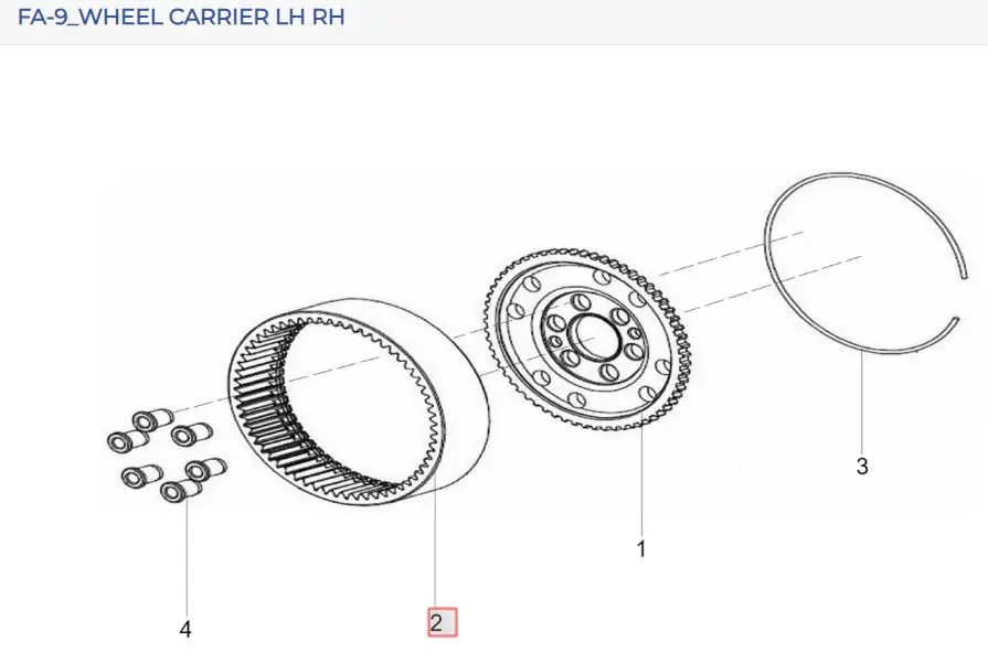 INTERNAL GEAR (FOR PLANET CARRIER)