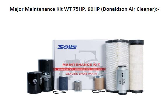 Major Maintenance Kit WT 75HP, 90HP (Donaldson Air Cleaner):-