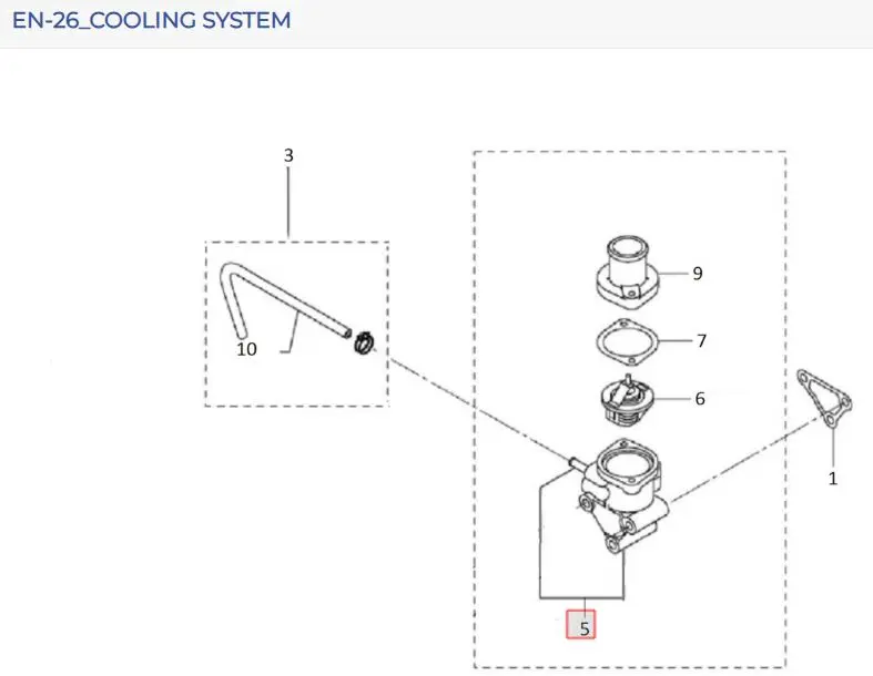 CASE ASSY, THERMOSTAT_31N4610070