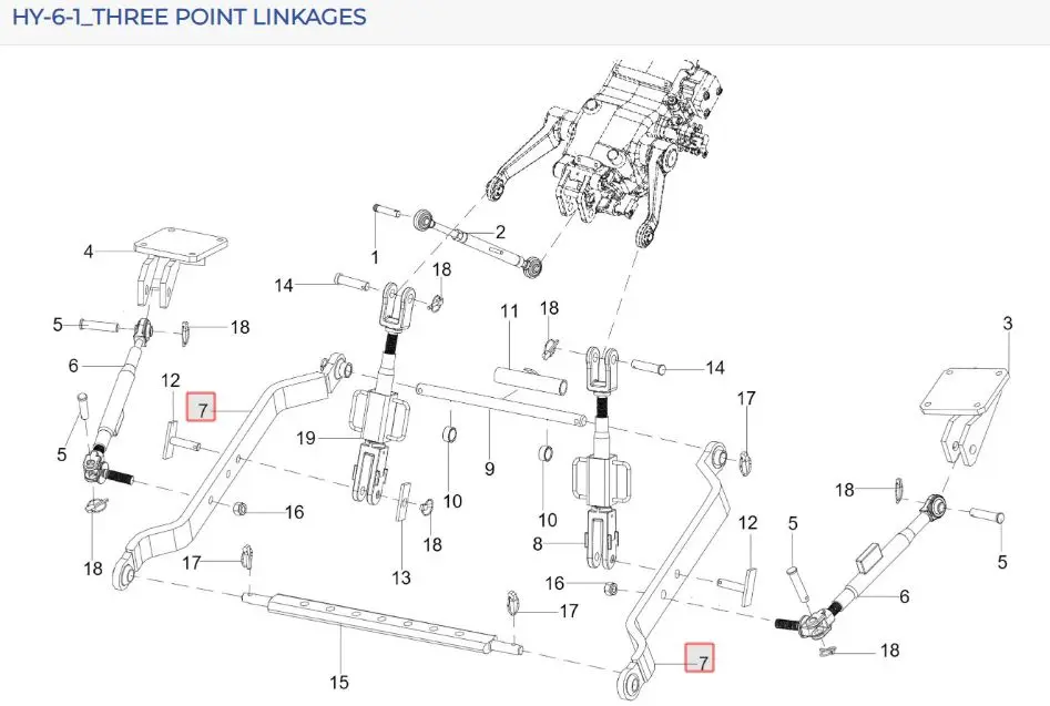 LOWER LINK ASSY (3000 KG)