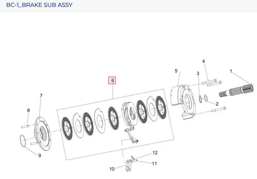 WET BRAKE ASSY