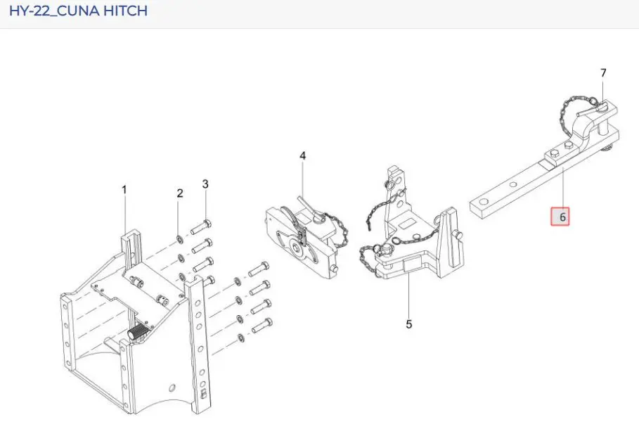 SWINGING DRAWBAR
