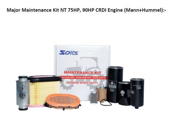 Major Maintenance Kit NT 75HP, 90HP CRDI Engine (Mann+Hummel):-