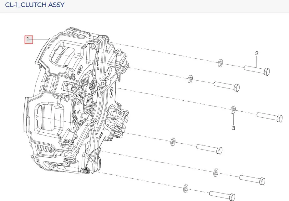 DOUBLE CLUTCH ASSY ( FOR 3CYL )