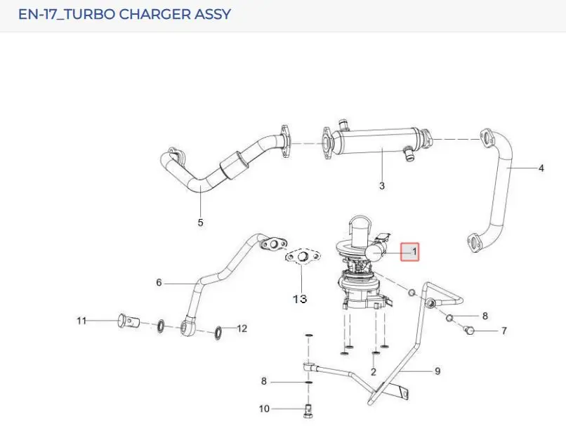 TURBO CHARGER ASSY.