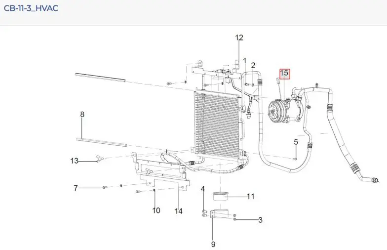 HVAC KIT SOLIS 60 - TRACTOR COMPONENTS