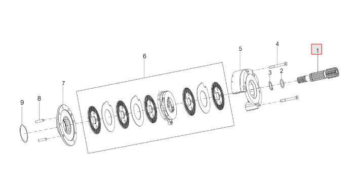 SUN GEAR SHAFT Z-14