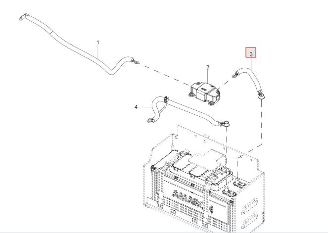 BATT CABLE +VE BATTERY TO BDS