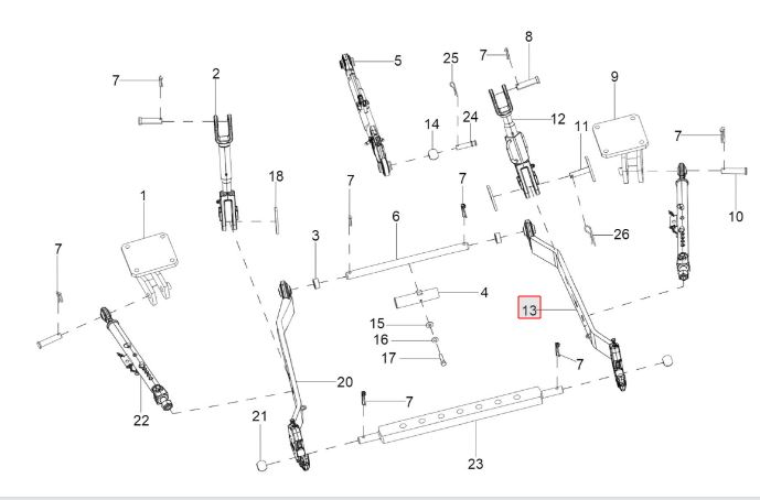 LOWER LINK ASSY RH