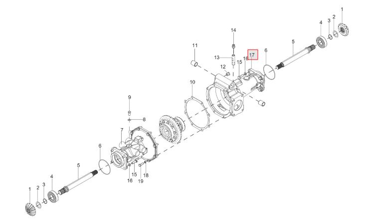 ASSY TRUMPT HSG FRONT (L)