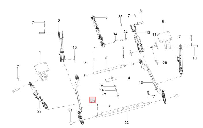 LOWER LINK LH HOOK