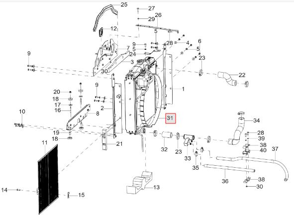 RADIATOR ASSEMBLY STAGE V