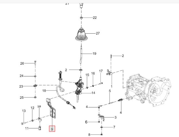 GEAR LEVER MOUNTING BKT ASSY
