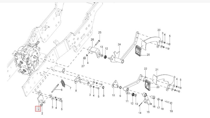 BRACKET ASSY FOR SPRING AND DAMPER