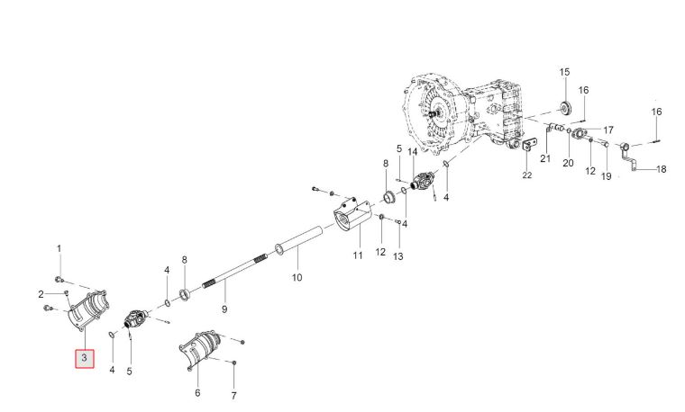 Universal Joint cover front right