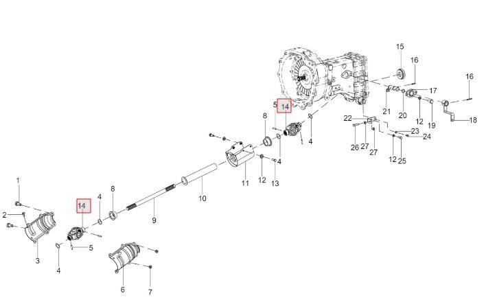 UJ For HD front Axle 4WD