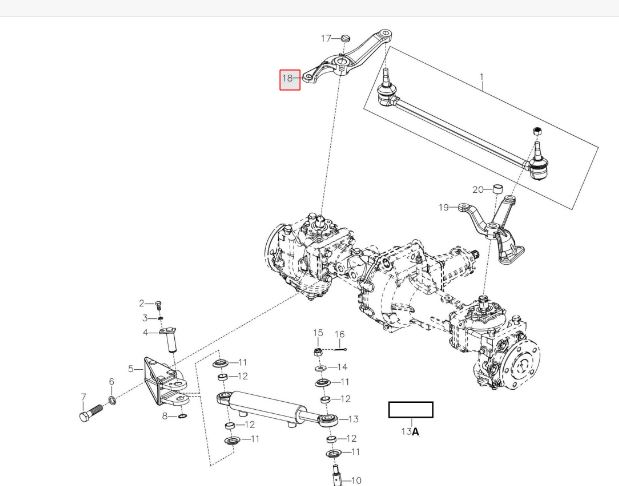 ASSY STEERING ARM (SINGLE)