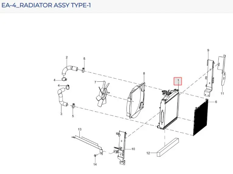 RADIATOR ASSY COWL ID 400