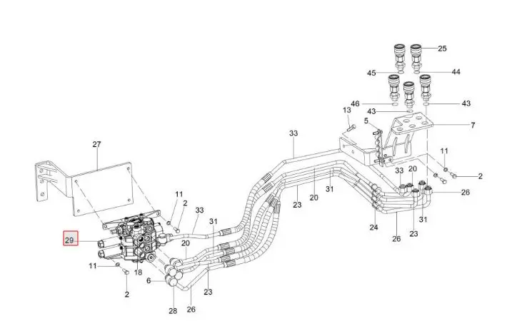 MID MOUNT VALVE FOR 50-60 HP