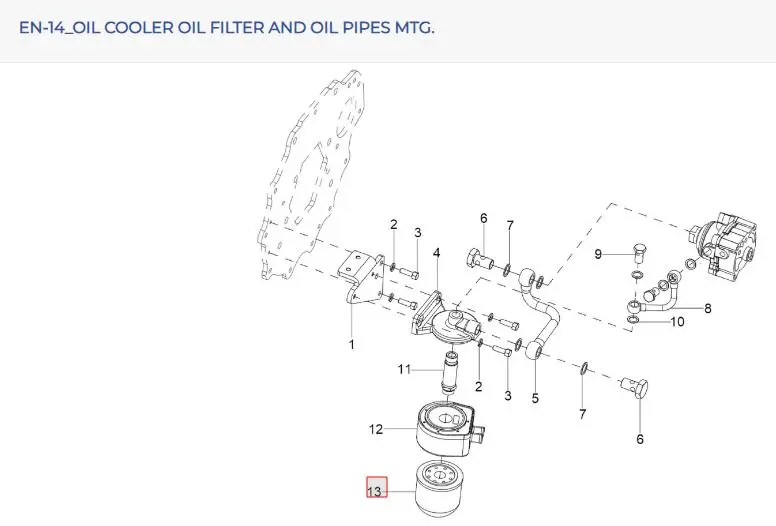 OIL FILTER CARTRIDGE M20 X 1.5