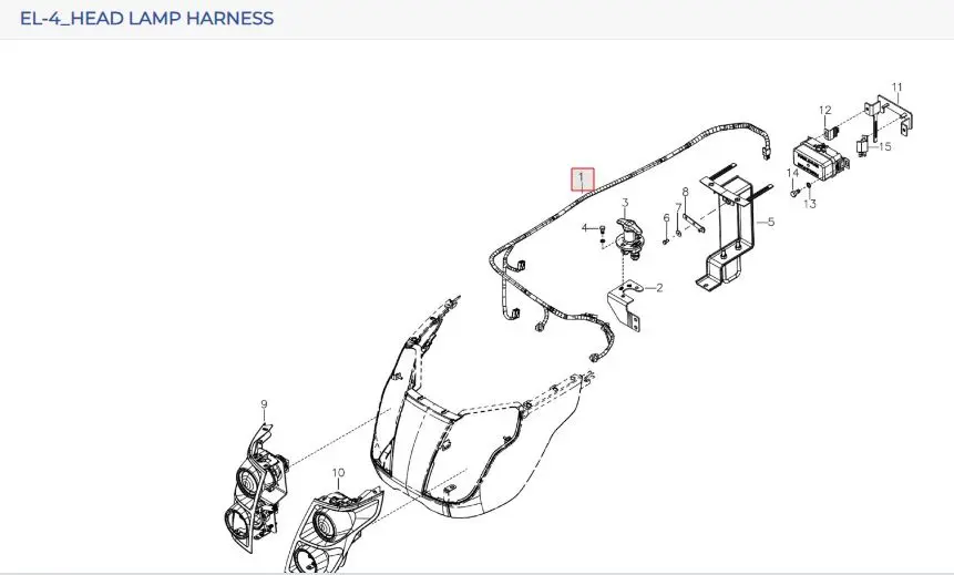 HEAD LAMP HARNESS