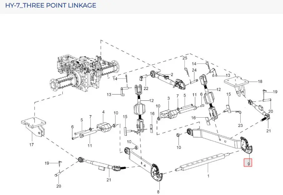 LOWER LINK ASSY RH WITH HOOK CAT-2