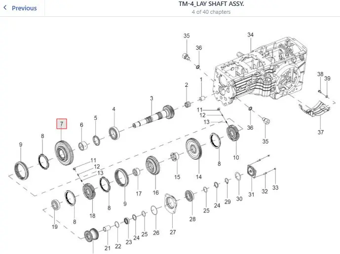 SUB ASSY. 1ST GEAR Z-60