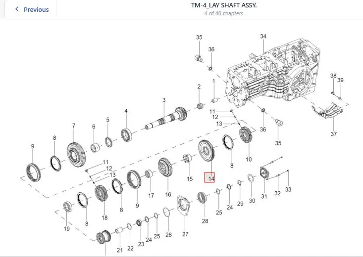 SUB ASSY. 2ND GEAR Z-53