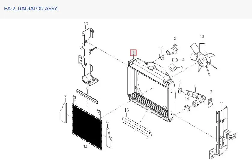 RADIATOR ASSY. (COWL. I.D 360MM)
