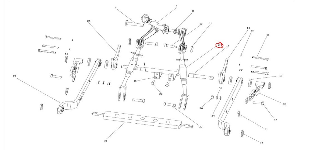 ADJUSTABLE LIFT ROD ASSY