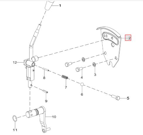 Locking plate (for 2 speed)