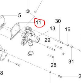 [solis-onderdelen-703406080a-CSS] Gasket ( water pump ) non ASB