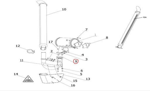 [solis-900405052a-CSS] Gasket Exhaust Elbow 4CYL.