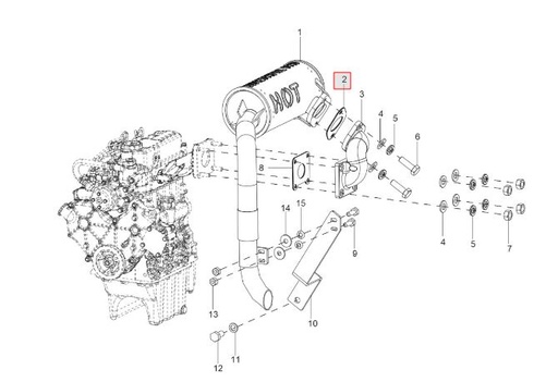 [solis-onderdelen-300094643b-CSS] Exhaust gasket