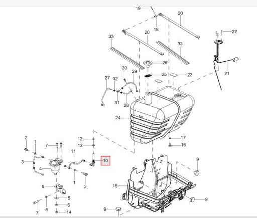 [solis-onderdelen-10038294ab-CSS] Fuel Cock Assembly