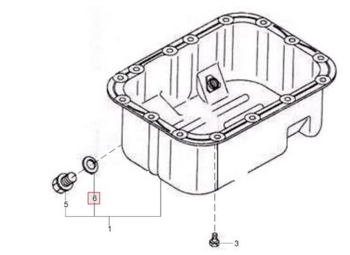 [solis-onderdelen-10054901aa-CSS] GASKET, OIL DRAIN