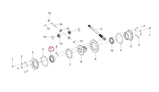 [solis-onderdelen-20005053aa-CSS] Ball Bearing 6211
