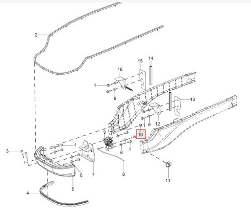 [20004915ab HEX NYLOC  NUT  M6 8] HEX NYLOC  NUT  M6 8