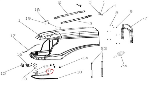 [solis-10017096ae-CSS] Lock pin MTG. BKT(etrac-90)