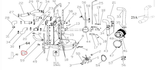[solis-10017255ac-CSS] Hose (Radiator to Engine)