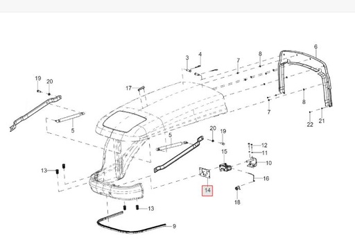 [solis-10017495ab-CSS] Bonnet Lock Plate