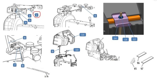[solis-onderdelen-10051163cgfg-CSS] Fuel tank mtg. Bracket