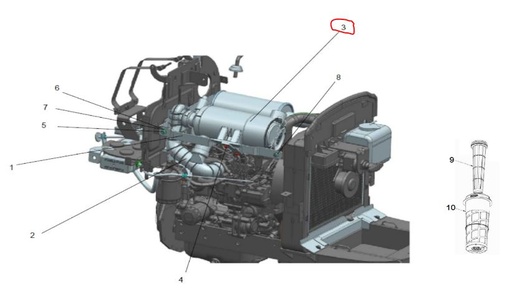 [solis-10054121aa-CSS] Dry air cleaner assy