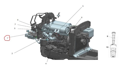 [solis-10054124ac-CSS] AIR CLEANER MTG BKT (SOLIS 20)