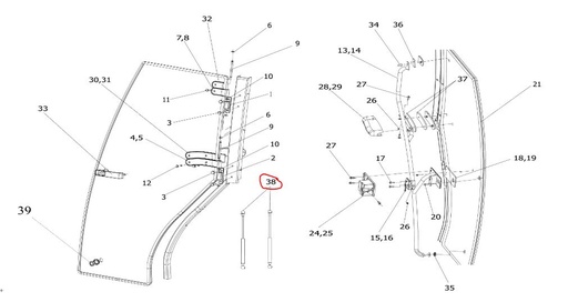 [solis-10082197ae-CSS] Gas Spring For Front Door