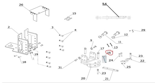 [solis-onderdelen-300028106b-CSS] Front Toe Pin