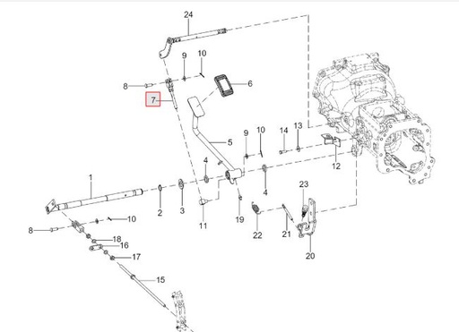 [solis-onderdelen-300135719af-CSS] Clutch Linkage Assy